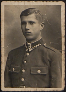 Feliks Chilewicz odbywający służbę wojskową w jednostce łączności w Brześciu [fotografia]