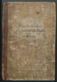 Książka Akt&oacute;w Małżeństwa przy Kościele Infułackim Kodeńskim zaczęta 1840 Roku (do 1882)