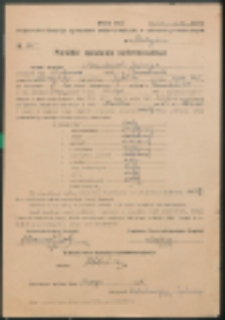 Protok&oacute;ł egzaminu nadzwyczajnego. Kożuchowska Jadwiga.