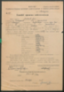 Protok&oacute;ł egzaminu nadzwyczajnego. Jaroszuk Jan.