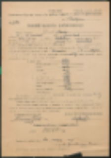 Protok&oacute;ł egzaminu nadzwyczajnego. J&oacute;źwik Maria.