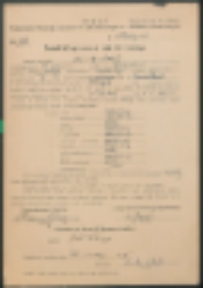 Protok&oacute;ł egzaminu nadzwyczajnego. Łosicki Adolf.