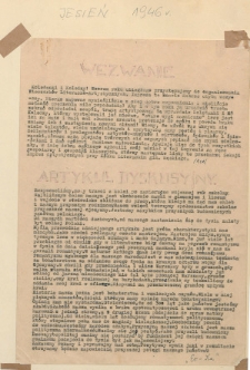 Gazetka Ścienna R. 2 (1946) jesień