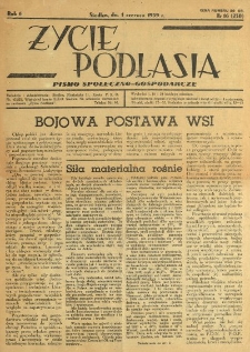 Życie Podlasia: pismo społeczno-gospodarcze R. 6 (1939) nr 16 (250)
