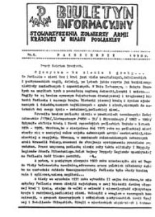 Biuletyn Informacyjny Stowarzyszenia Żołnierzy Armii Krajowej w Białej Podlaskiej Nr 6 (1990)
