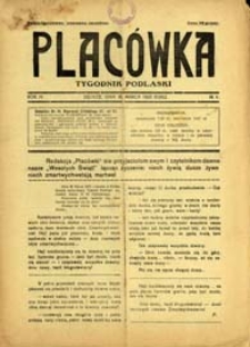 Placówka : tygodnik podlaski R. 4 (1929) nr 4