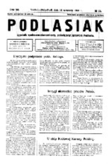Podlasiak : tygodnik polityczno-społeczno-narodowy, poświęcony sprawom ludu podlaskiego R. 7 (1928) nr 38