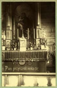 Ołtarz w kościele rzymskokatolickim pw. Zmartwychwstania Pańskiego w Kopytowie [dokument ikonograficzny]