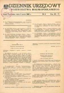 Dziennik Urzędowy Województwa Bialskopodlaskiego R. 14 (1988) nr 6