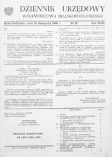 Dziennik Urzędowy Województwa Bialskopodlaskiego R. 14 (1988) nr 12