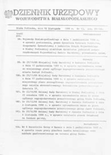 Dziennik Urzędowy Województwa Bialskopodlaskiego R. 14 (1988) nr 13