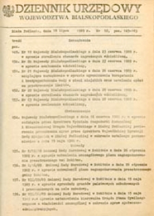 Dziennik Urzędowy Województwa Bialskopodlaskiego R. 15 (1989) nr 12