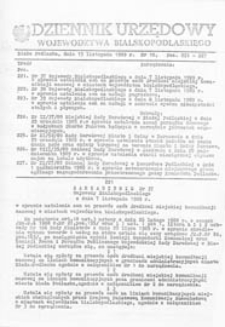 Dziennik Urzędowy Województwa Bialskopodlaskiego R. 15 (1989) nr 18