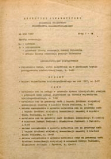 Dziennik Urzędowy Województwa Bialskopodlaskiego R. 13 (1987) skorowidz