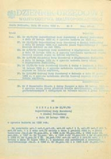 Dziennik Urzędowy Województwa Bialskopodlaskiego R. 16 (1990) nr 6
