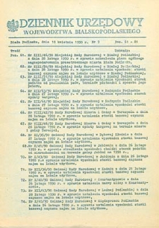 Dziennik Urzędowy Województwa Bialskopodlaskiego R. 16 (1990) nr 9