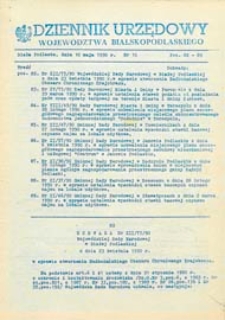 Dziennik Urzędowy Województwa Bialskopodlaskiego R. 16 (1990) nr 10