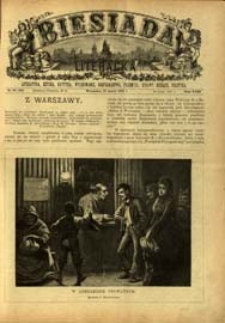 Biesiada Literacka : literatura, sztuka, krytyka, wychowanie, gospodarstwo, przemysł 1887 t. 23 nr 10 (584)