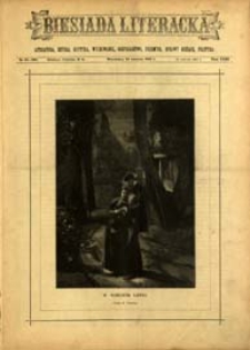 Biesiada Literacka : literatura, sztuka, krytyka, wychowanie, gospodarstwo, przemysł 1887 t. 23 nr 25 (599)