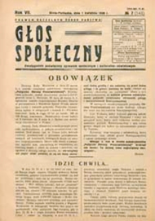 Głos Społeczny R. 7 (1939) nr 7