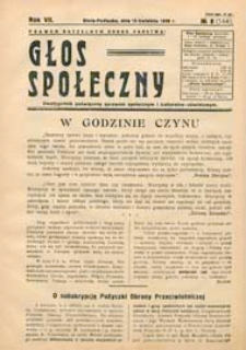 Głos Społeczny R. 7 (1939) nr 8
