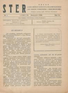 Ster : Organ Lubelskiego Komitetu Wojewódzkiego Ligi Obrony Powietrznej i Przeciwgazowej R. 3 (1928) nr 1