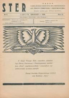 Ster : Organ Lubelskiego Komitetu Wojewódzkiego Ligi Obrony Powietrznej i Przeciwgazowej R. 3 (1928) nr 6