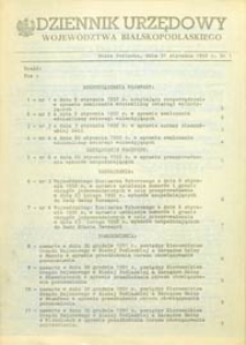 Dziennik Urzędowy Województwa Bialskopodlaskiego R. 8 (1992) nr 2