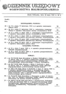 Dziennik Urzędowy Województwa Bialskopodlaskiego R. 8 (1992) nr 4