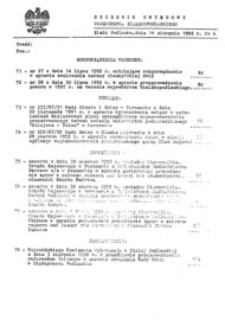 Dziennik Urzędowy Województwa Bialskopodlaskiego R. 8 (1992) nr 6