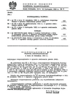 Dziennik Urzędowy Województwa Bialskopodlaskiego R. 19 (1993) nr 6
