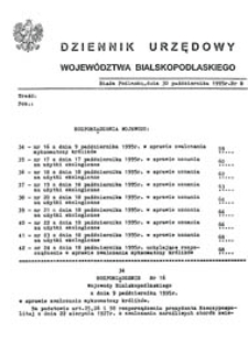 Dziennik Urzędowy Województwa Bialskopodlaskiego R. 21 (1995) nr 8