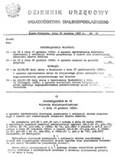 Dziennik Urzędowy Województwa Bialskopodlaskiego R. 21 (1995) nr 10