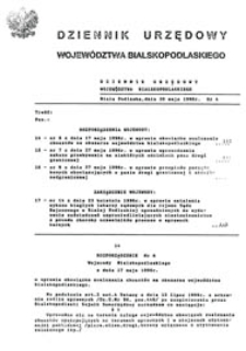 Dziennik Urzędowy Województwa Bialskopodlaskiego R. 22 (1996) nr 4
