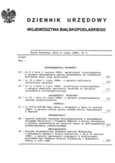 Dziennik Urzędowy Województwa Bialskopodlaskiego R. 22 (1996) nr 6