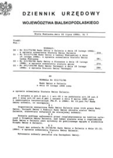 Dziennik Urzędowy Województwa Bialskopodlaskiego R. 22 (1996) nr 7
