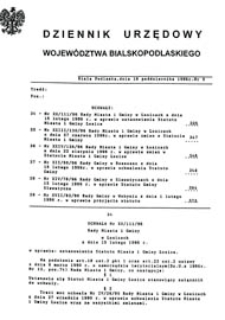 Dziennik Urzędowy Województwa Bialskopodlaskiego R. 22 (1996) nr 9