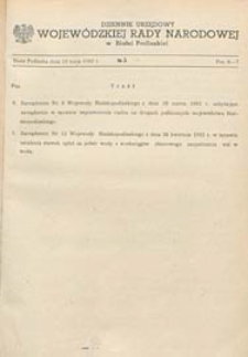 Dziennik Urzędowy Wojewódzkiej Rady Narodowej w Białej Podlaskiej R. 8 (1982) nr 3