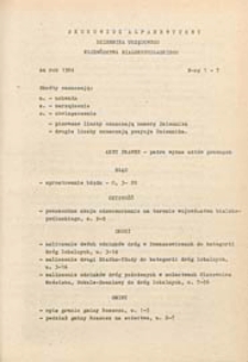 Dziennik Urzędowy Województwa Bialskopodlaskiego R. 10 (1984) skorowidz