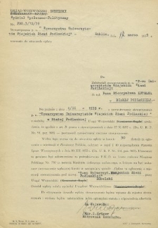 Towarzystwo Uniwersytetów Wiejskich Ziemi Podlaskiej - protokół z zebrania założycielskiego