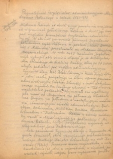 Przynależność terytorialno-administracyjna Międzyrzeca Podlaskiego w latach 1520-1975