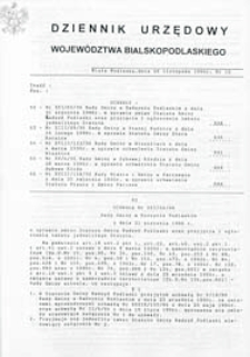 Dziennik Urzędowy Województwa Bialskopodlaskiego R. 22 (1996) nr 15