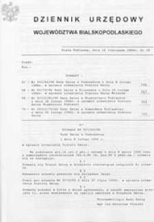 Dziennik Urzędowy Województwa Bialskopodlaskiego R. 22 (1996) nr 16