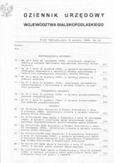 Dziennik Urzędowy Województwa Bialskopodlaskiego R. 22 (1996) nr 18