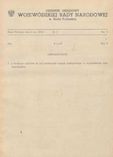Dziennik Urzędowy Wojew&oacute;dzkiej Rady Narodowej w Białej Podlaskiej R. 4 (1978) nr 2