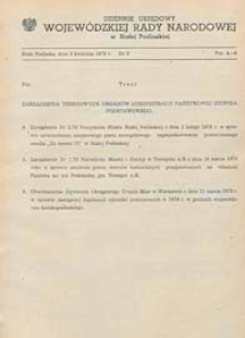 Dziennik Urzędowy Wojewódzkiej Rady Narodowej w Białej Podlaskiej R. 4 (1978) nr 3