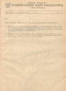 Dziennik Urzędowy Wojewódzkiej Rady Narodowej w Białej Podlaskiej R. 4 (1978) nr 8