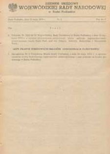 Dziennik Urzędowy Wojew&oacute;dzkiej Rady Narodowej w Białej Podlaskiej R. 5 (1979) nr 3
