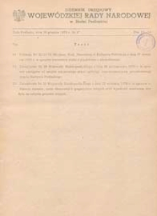 Dziennik Urzędowy Wojew&oacute;dzkiej Rady Narodowej w Białej Podlaskiej R. 5 (1979) nr 6