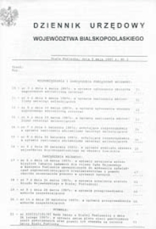Dziennik Urzędowy Województwa Bialskopodlaskiego R. 23 (1997) nr 2